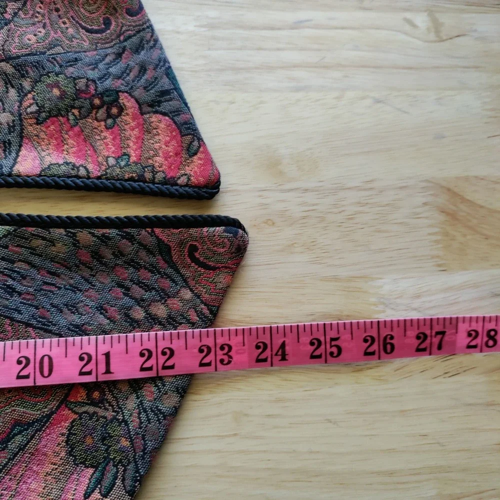 Coldwater Creek Vintage Tapestry Paisley Cropped Jacket Blazer‎ Womens Medium